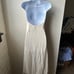 Stradivarius Beige Linen-Look Halter Top - Size XS
