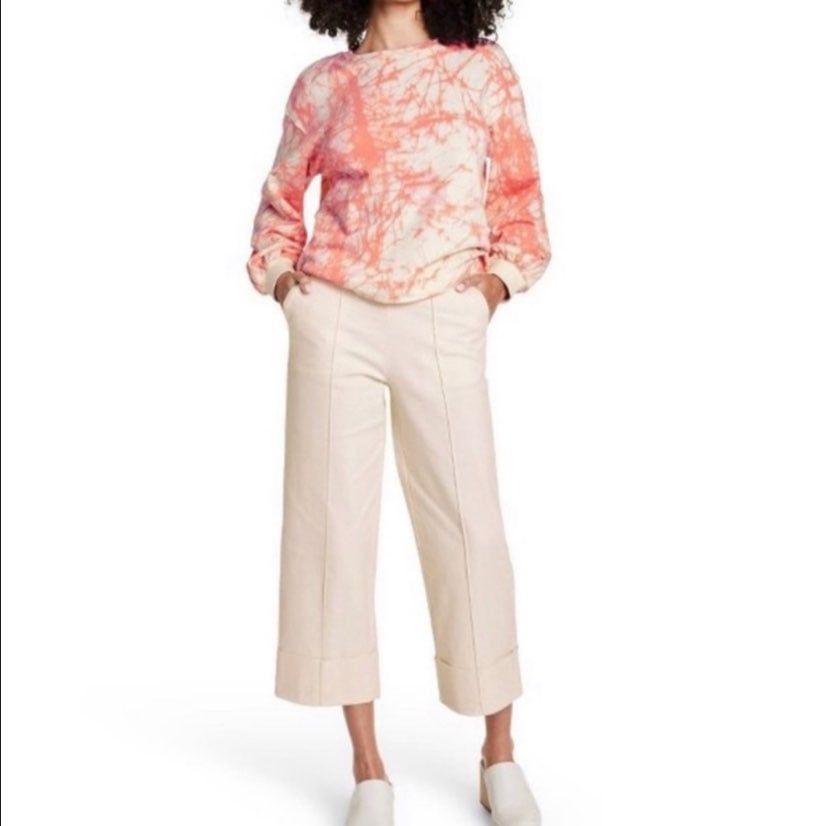 Rachel Comey x Target Cream Cropped Wide Leg pant