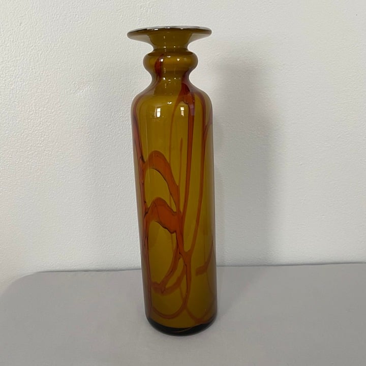 Michael Nourot Studio cased yellow and orange glass by Charles Corell, 1975