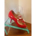 Christian Louboutin Mary Jane Red Patent Leather Pump Peep Toe Heels Size 35