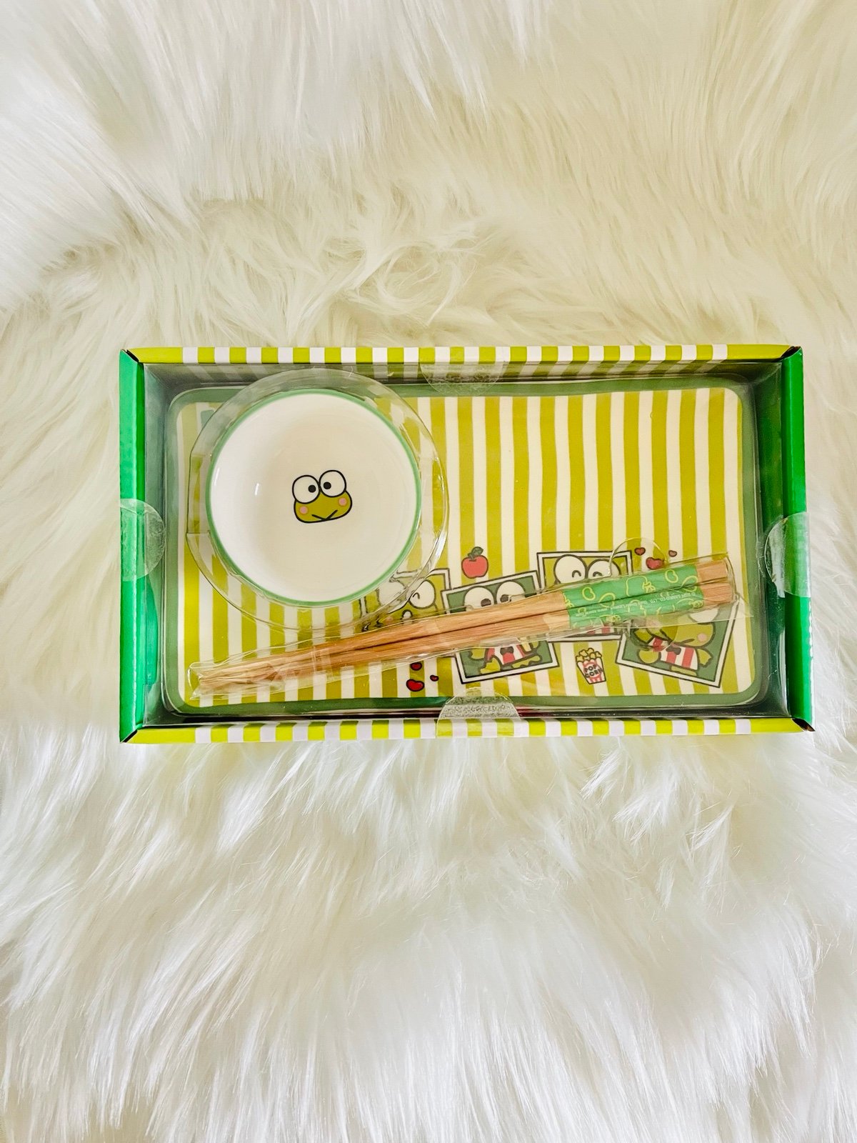 Sanrio x Silver Buffalo Keroppi Ceramic Sushi Plate Set