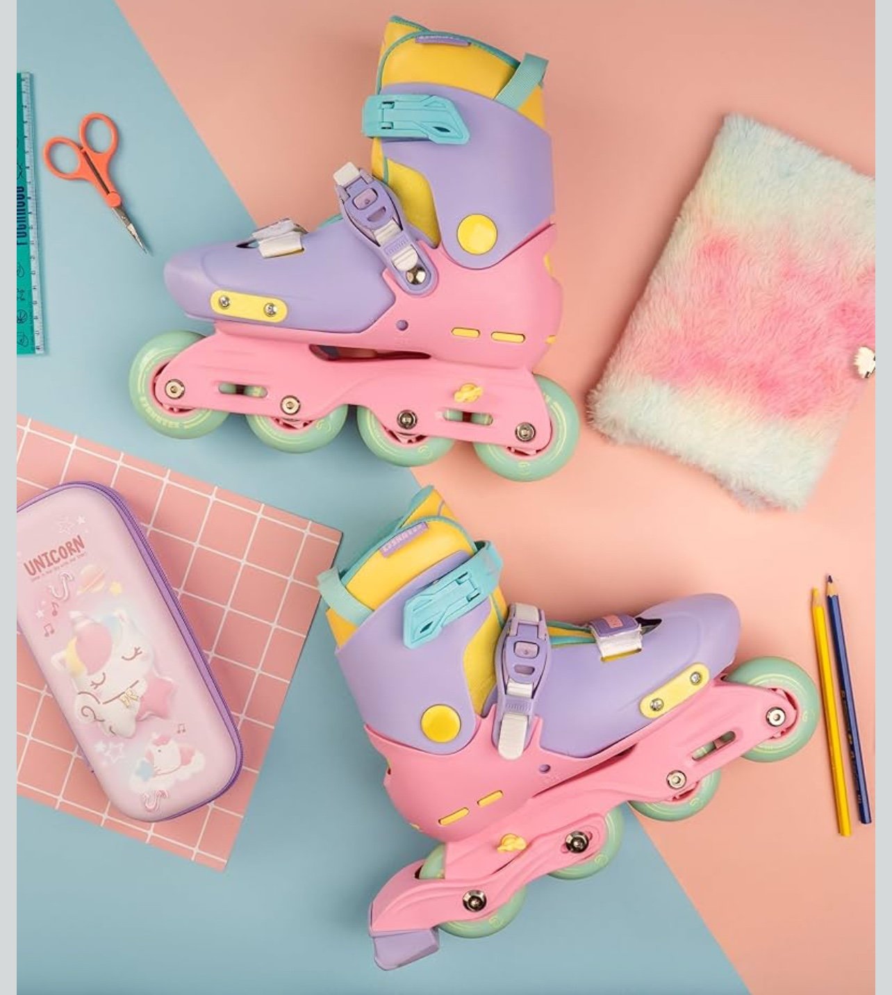 C SEVEN C7skates Nostalgic Jr. Inline Skates for Girls, Boys, and Youth