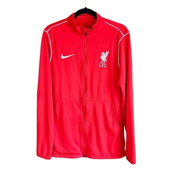 Nike L.F.C. Liverpool Men's Varsity Jacket Red Size L Dri-FIT Football Official