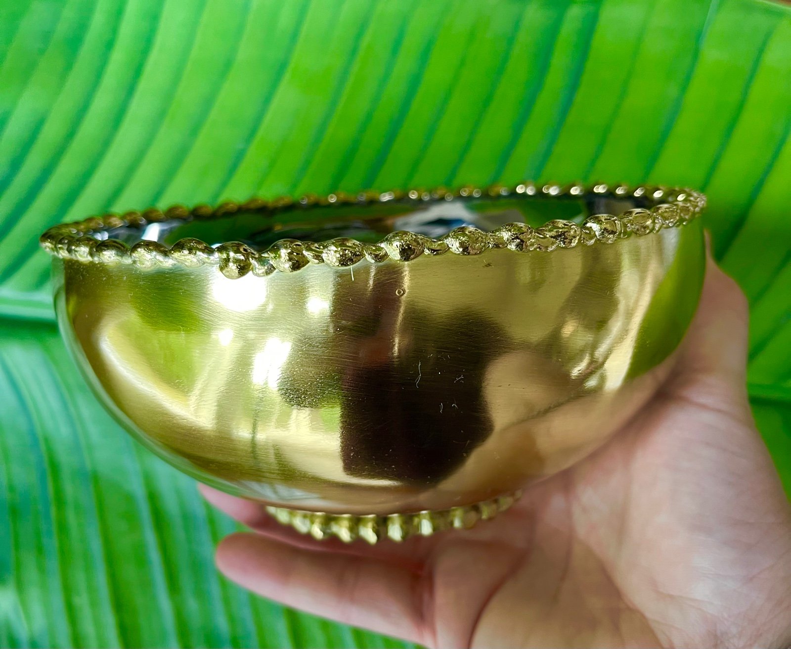 Michael Aram golden molten nut bowl new in box