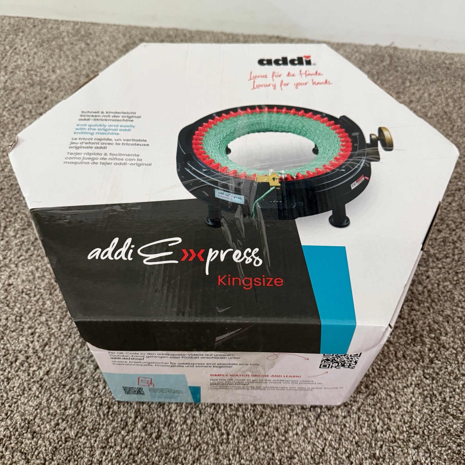 Addi Express King Size Knitting Machine W/Needles & Accessories; NEW!