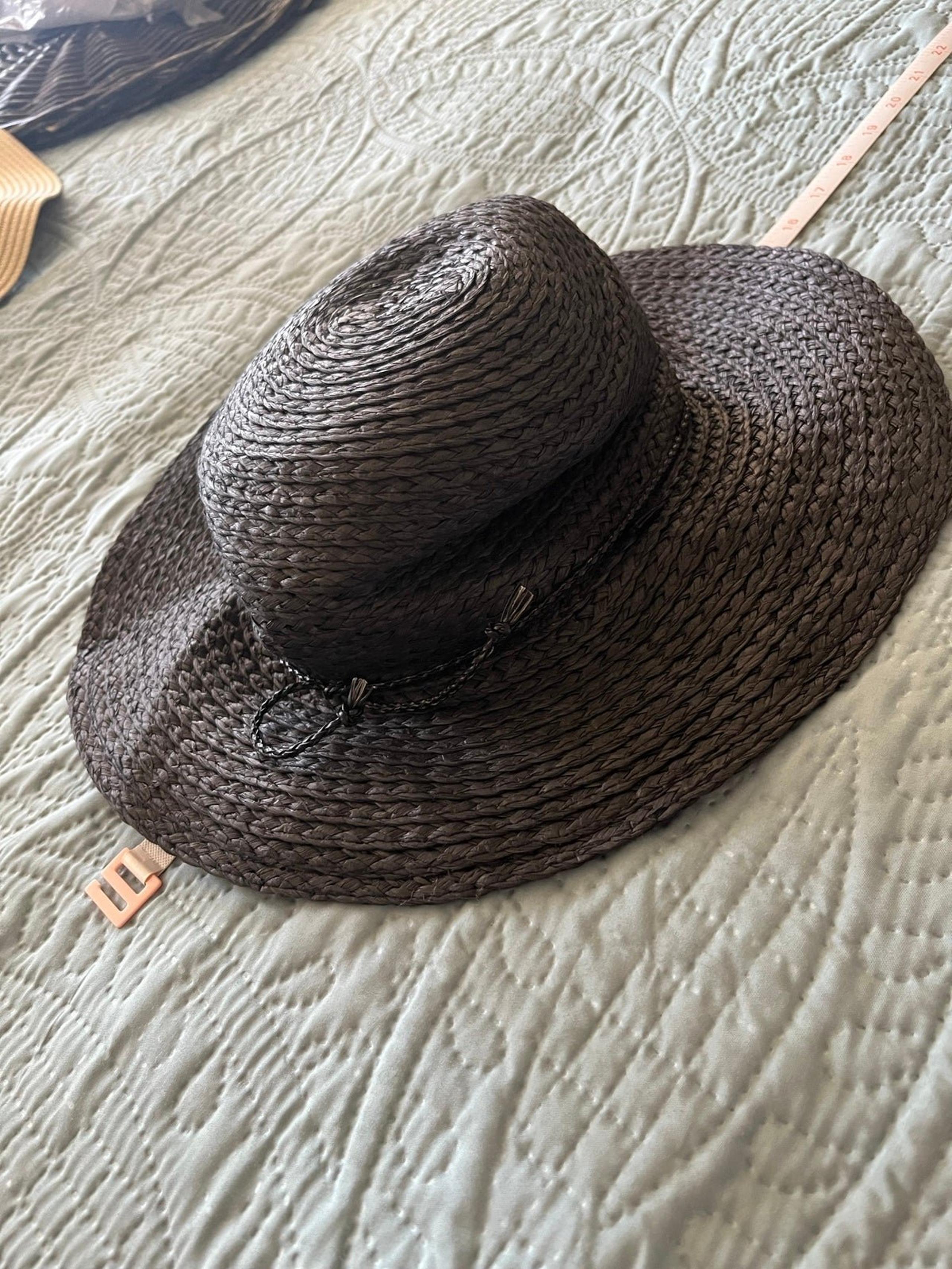 Women’s Target brand Floppy Beach/Sun Hat-15" diameter brim to brim-Black