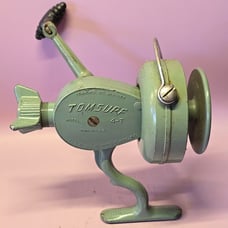 Rare HTF Vintage THOMMEN TOMSURF Model 4-T Spinning Fishing Reel Made in USA