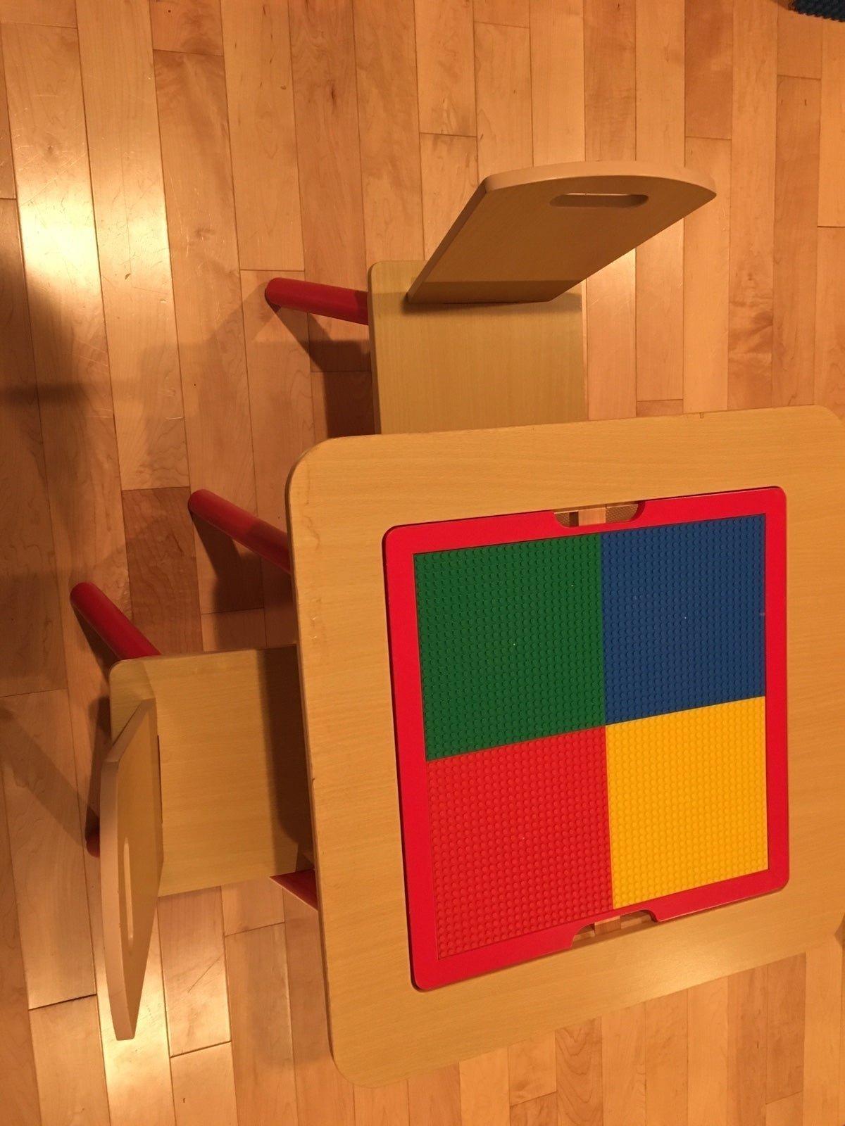 Kids Lego table chairs book shelves