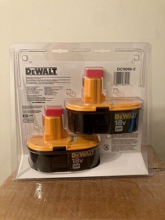2 CS FOR Dewal 2.4Ah 18-VOLT XRP DC9096 NiCd Battery Combo Pack