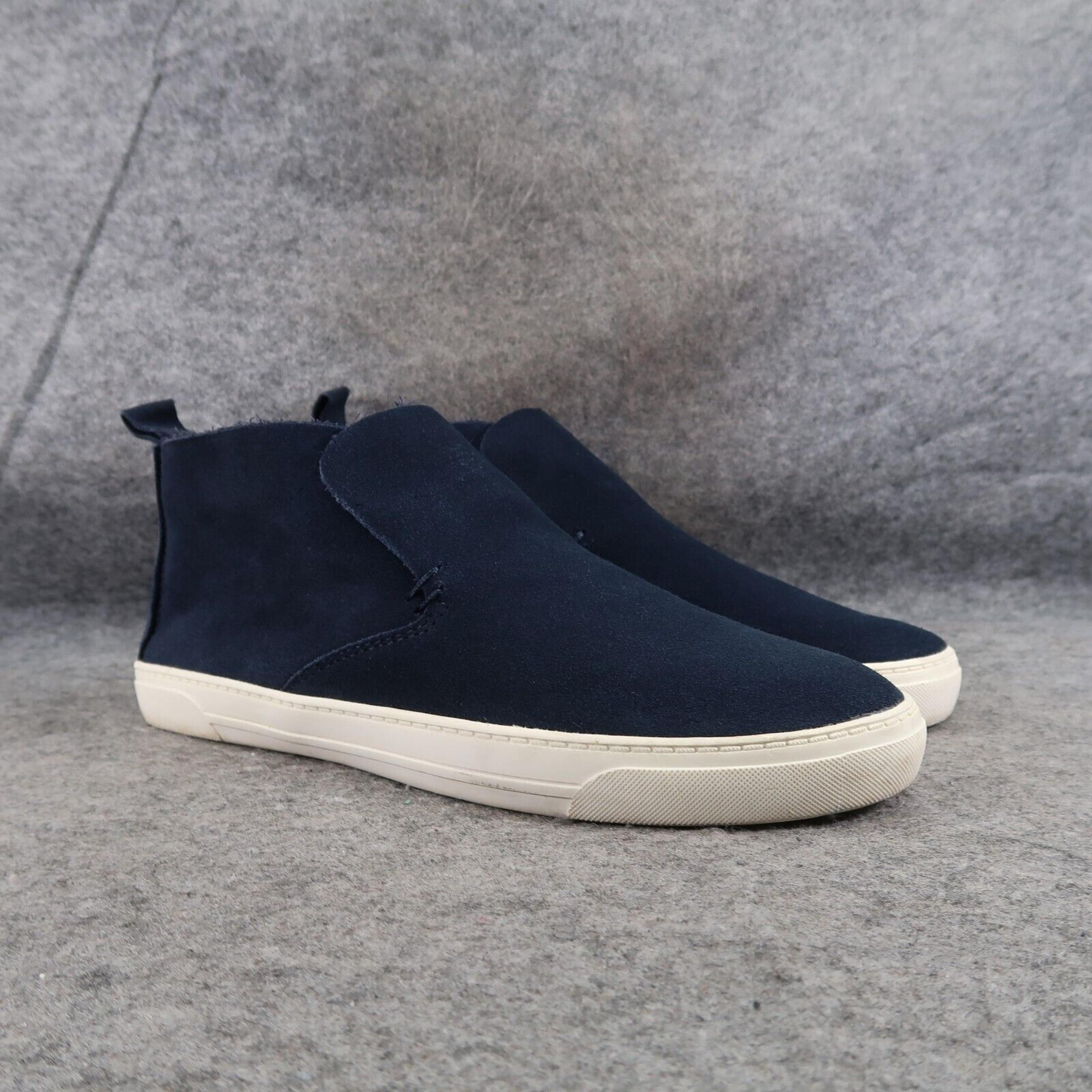 Dolce Vita Shoes Womens 10 Sneaker Chukka Slip On Leather Blue Classic Casual DV