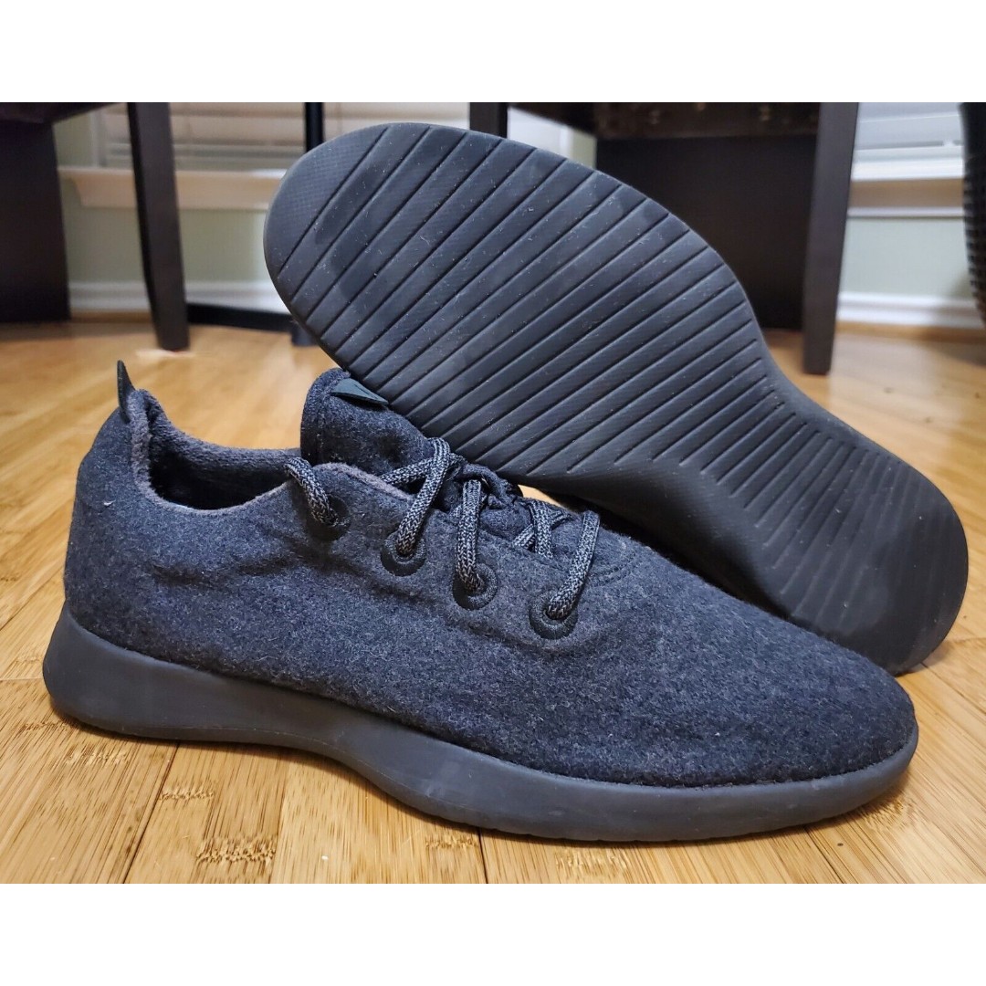 Allbirds WR Merino Wool Runners Sneaker Shoes Black Comfort Walking Mens US 11