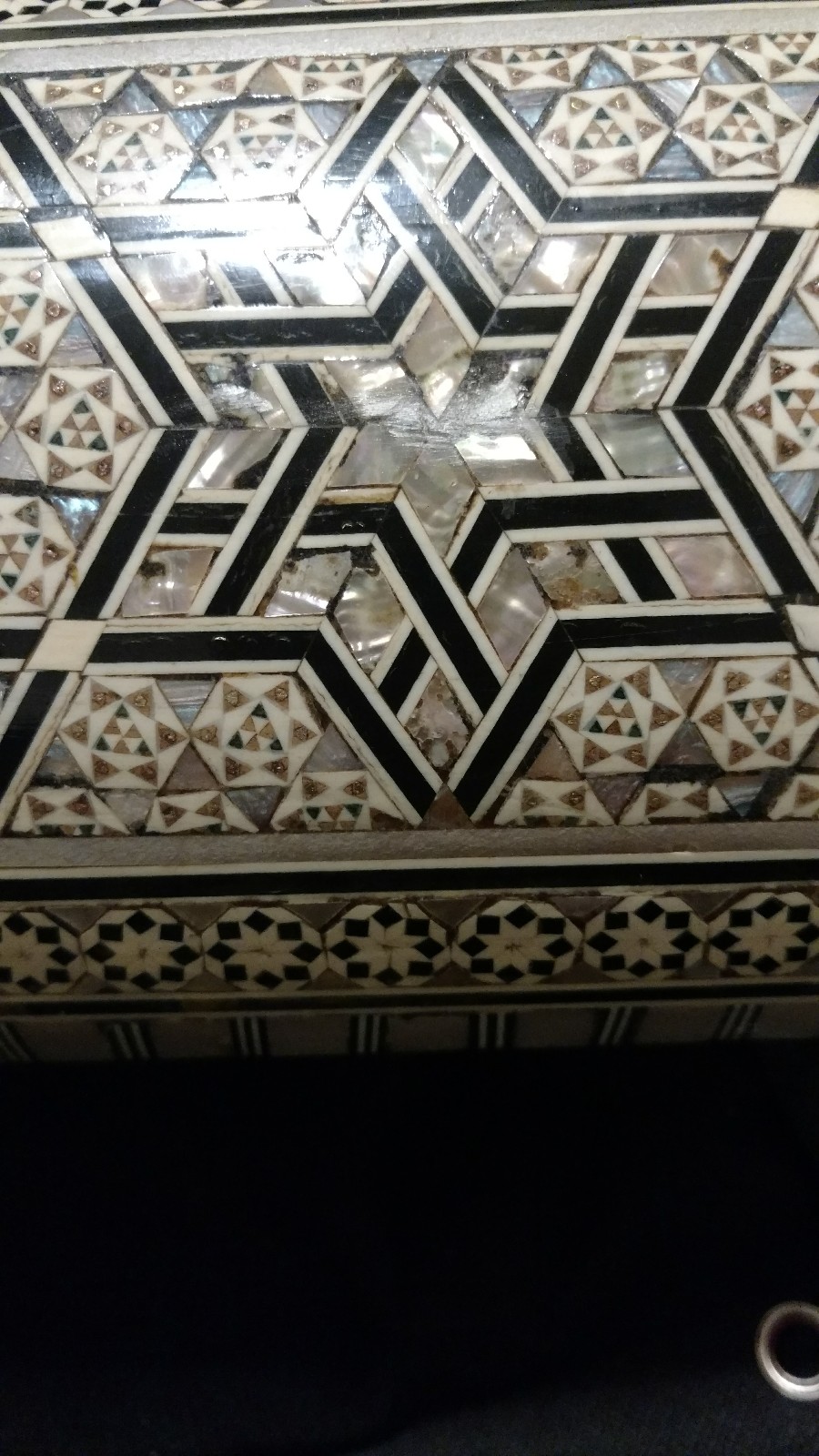 Star of David antique Jewish wooden box