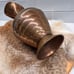 Vintage Brass & Copper Water Pitcher Urn Vase French Style Floral Vine Repoussé