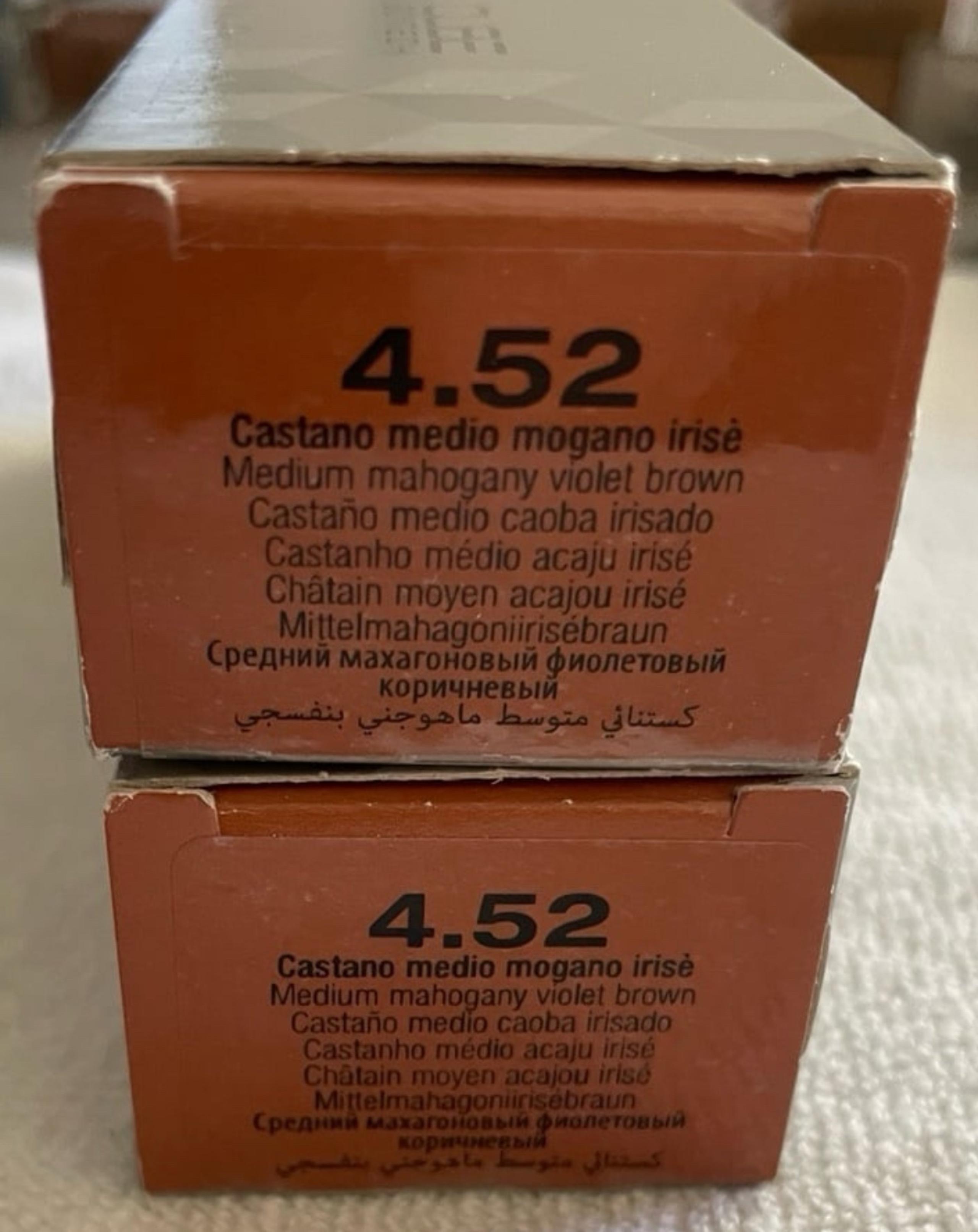Alfaparf Milano Haircolor - 4.52 Medium Mahogany Violet Brown - 2 pack
