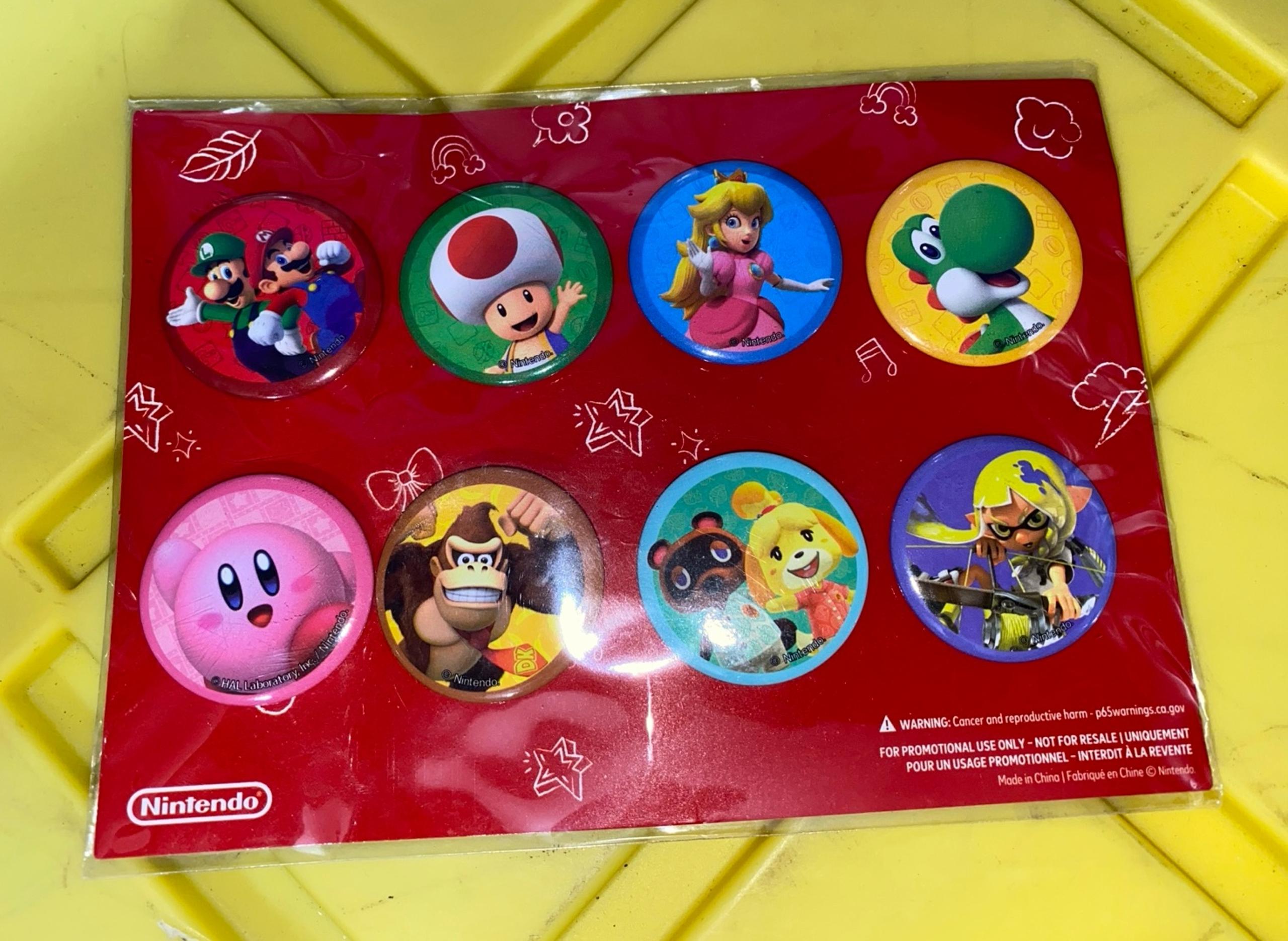 SUMMER OF PLAY 2023 8 PIN SET FOR PROMOTIONAL USE ONLY NOT FOR SALE - Nintendo