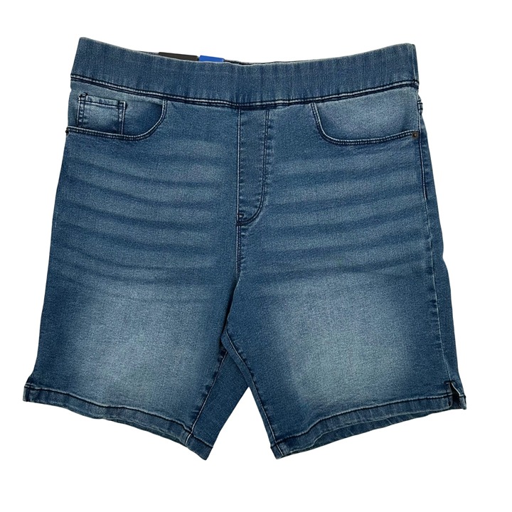 NWT DKNY Jeans Womens Mid Wash Denim Cotton Blend Stretch Shorts Size L