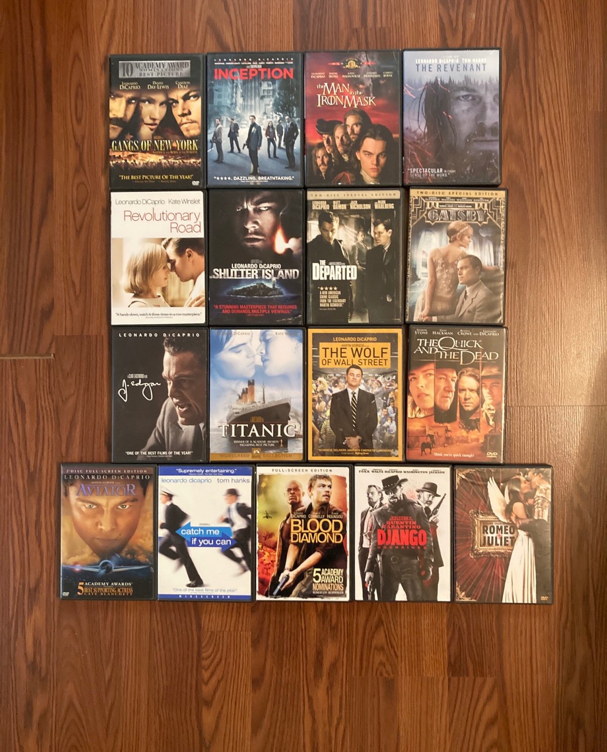 17 Leonardo DiCaprio DVD’s