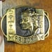 Arizona Land of Indian History Solid Brass Vintage Belt Buckle