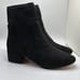 CUSHIONAIRE Women's block heel stretch boot with Memory Foam Padding 7.5 WIDE BL
