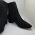 CUSHIONAIRE Women's block heel stretch boot with Memory Foam Padding 7.5 WIDE BL