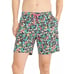New Chubbies Men's Classic Lined 7 Swim Trunks in Bloomerang Size Large
