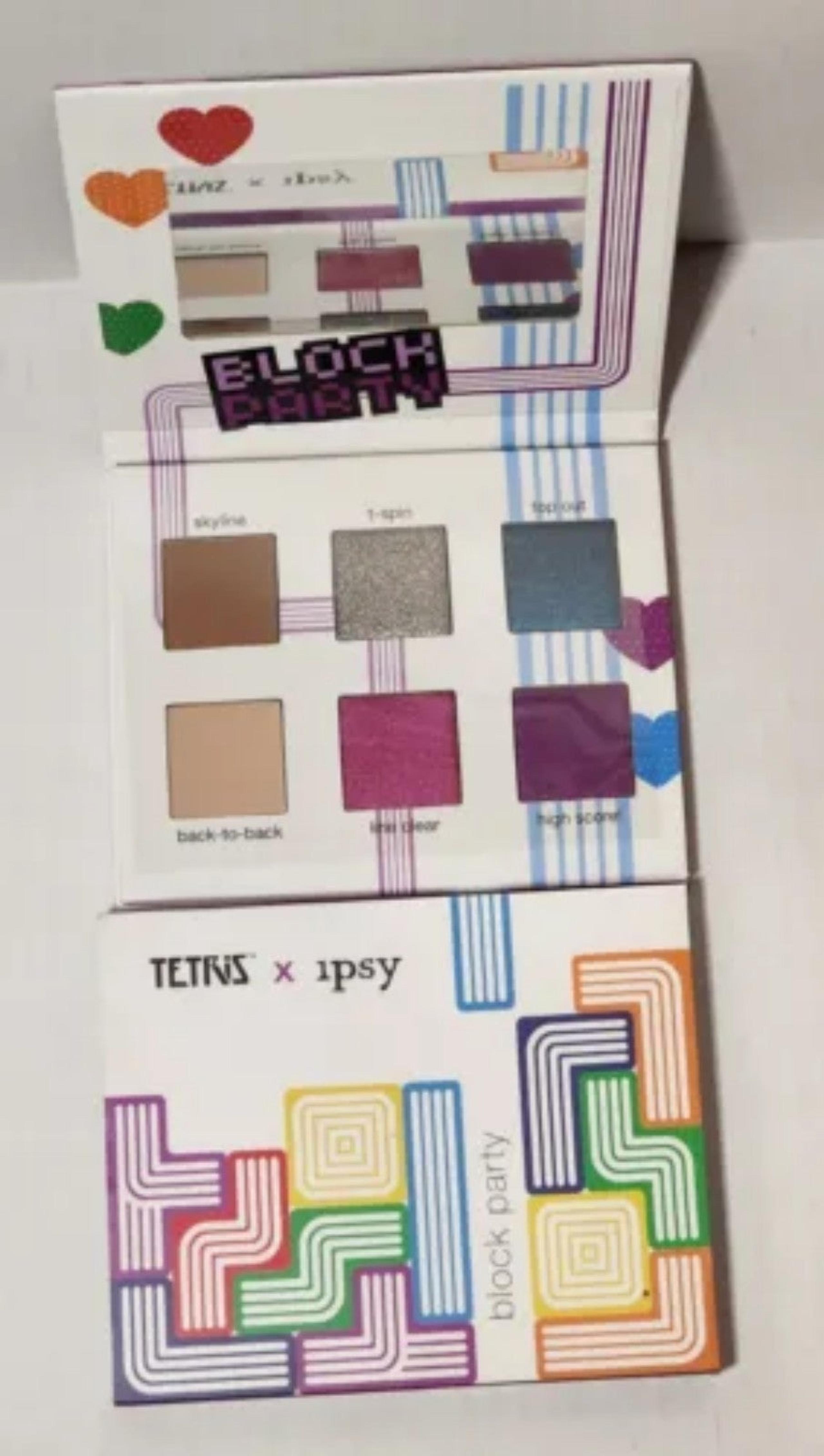 Tetris Ipsy block party eyeshadow palette