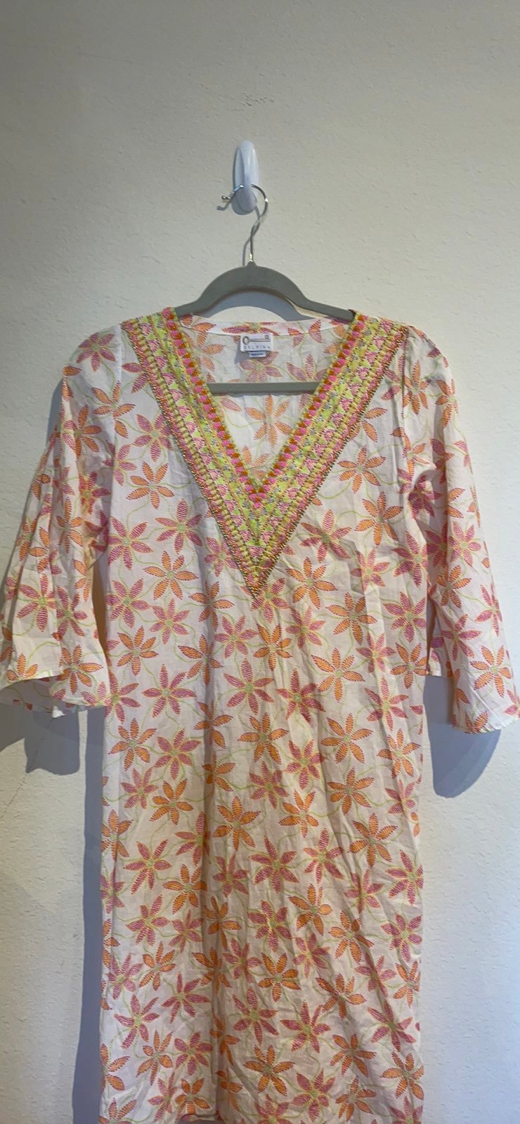 Beaded swim coverup