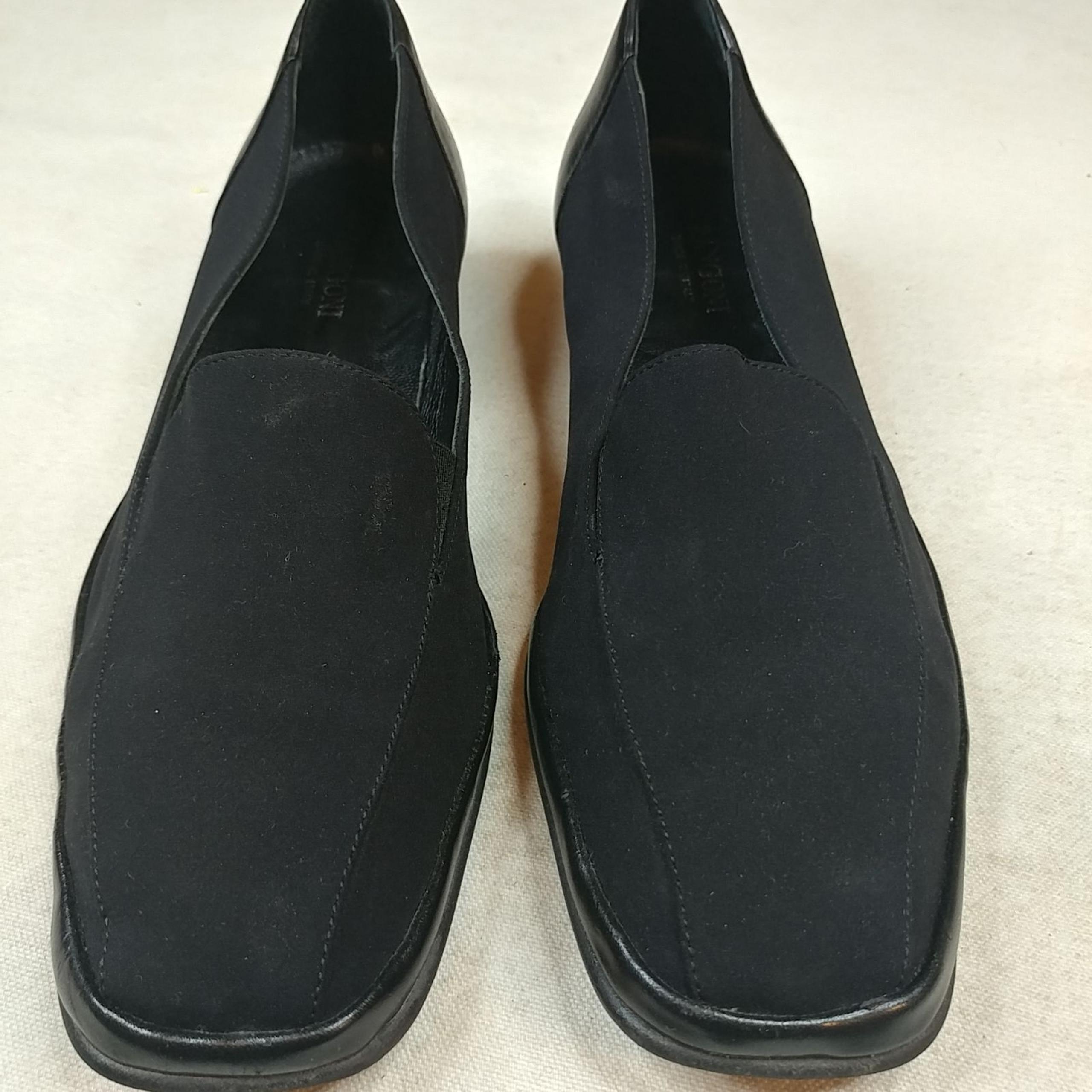 RANGONI FABRIC & LEATHER Black LOAFERS S