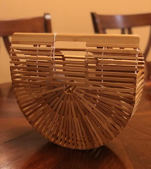 New Womens Bamboo Handbag Handmade Large Tote Bag Straw Beach Bags