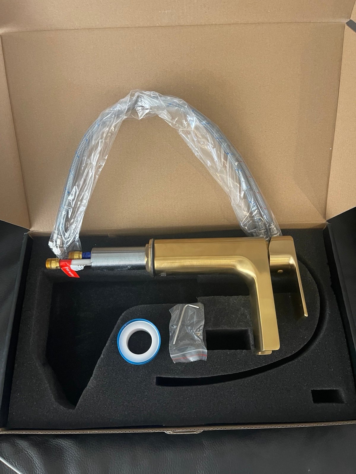 Vigo Ileana VG01042MG Single Hole Single-handle Bathroom Faucet in Matte Gold