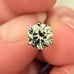Certified GRA Blue Green Round Brilliant Martini VVS1 D Moissanite 2 cttw. Studs