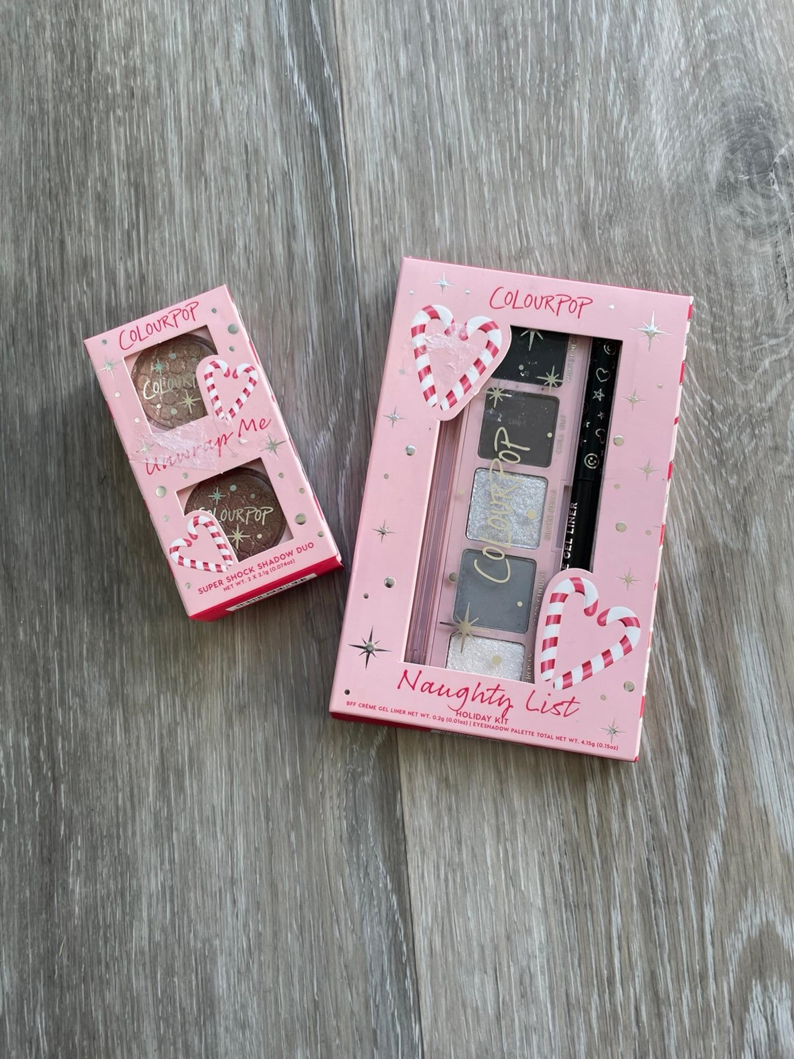 Colourpop Eyeshadow Naughty List & Unwrap Me