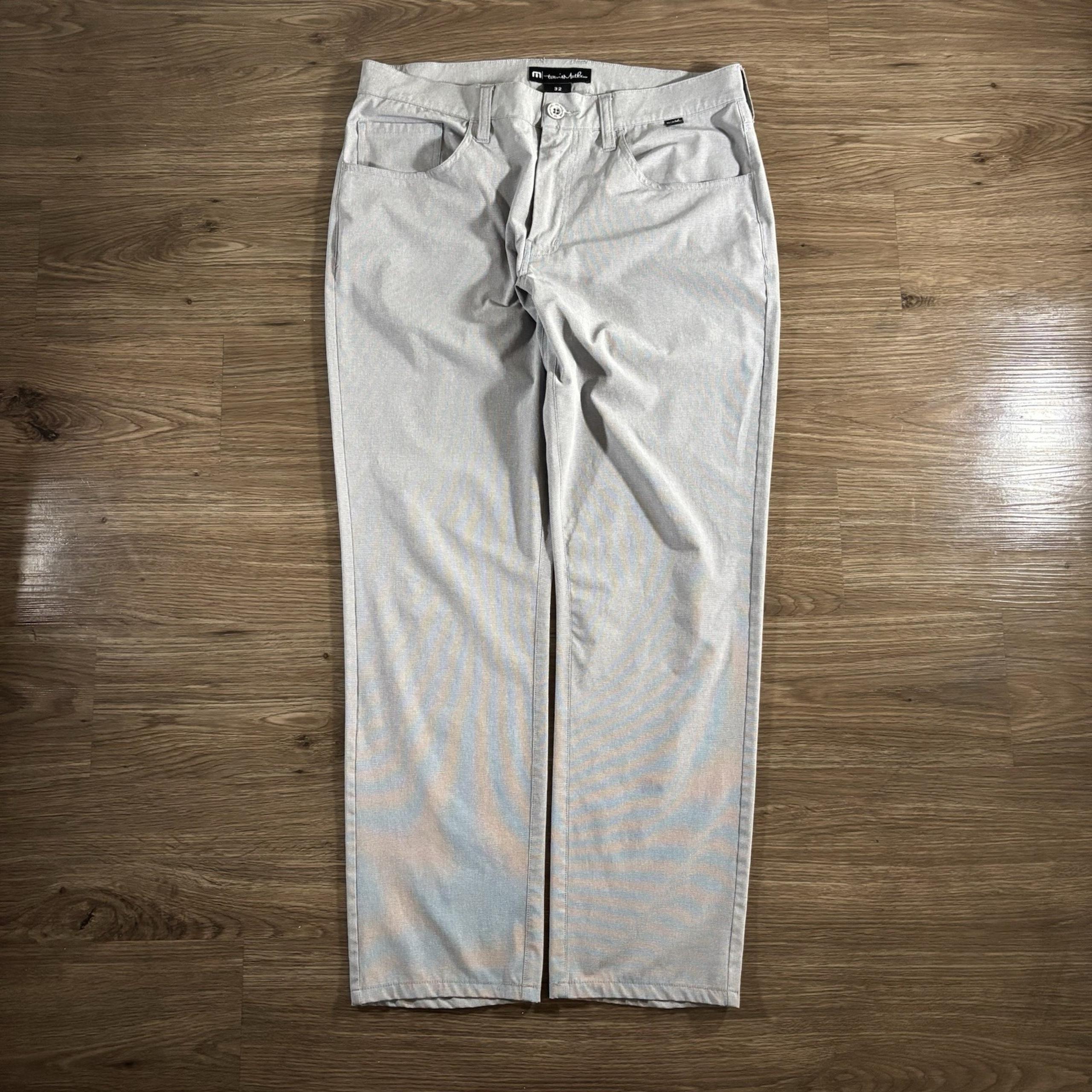 Travis Mathew Pants Mens 32x29 Gray Golf Performance Comfort Stretch Chino