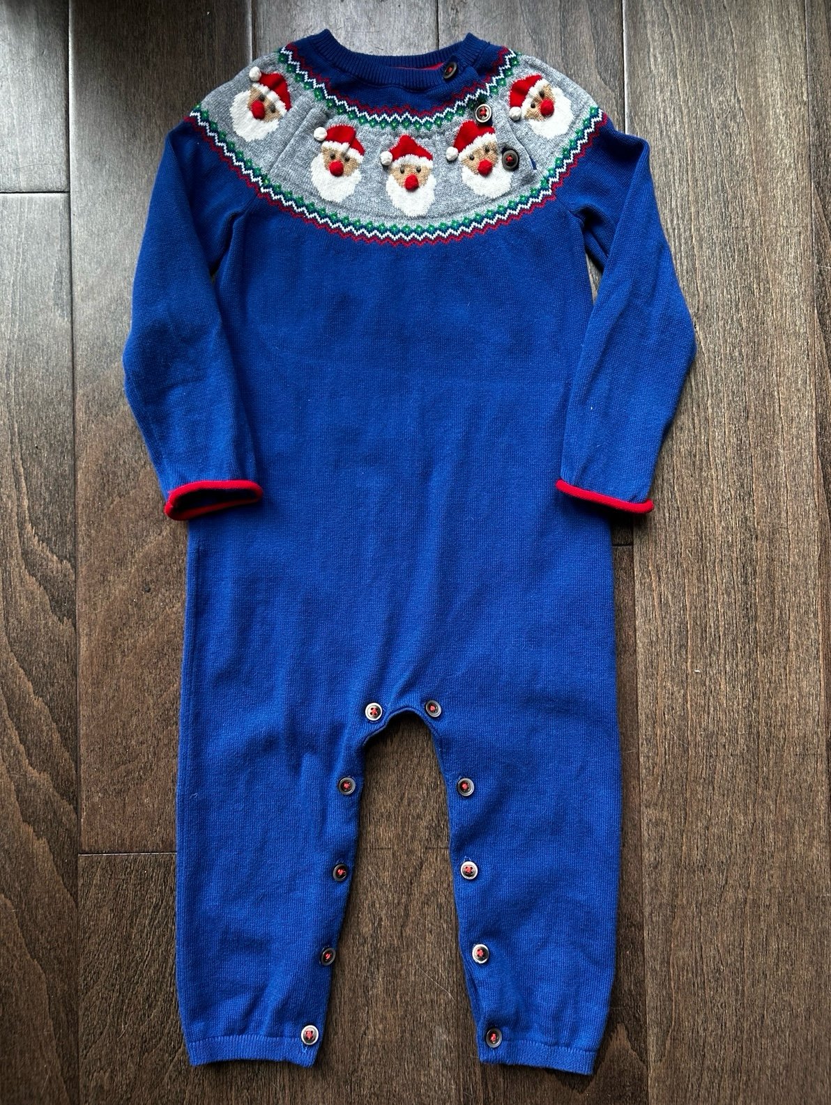Mini Boden Santa Romper