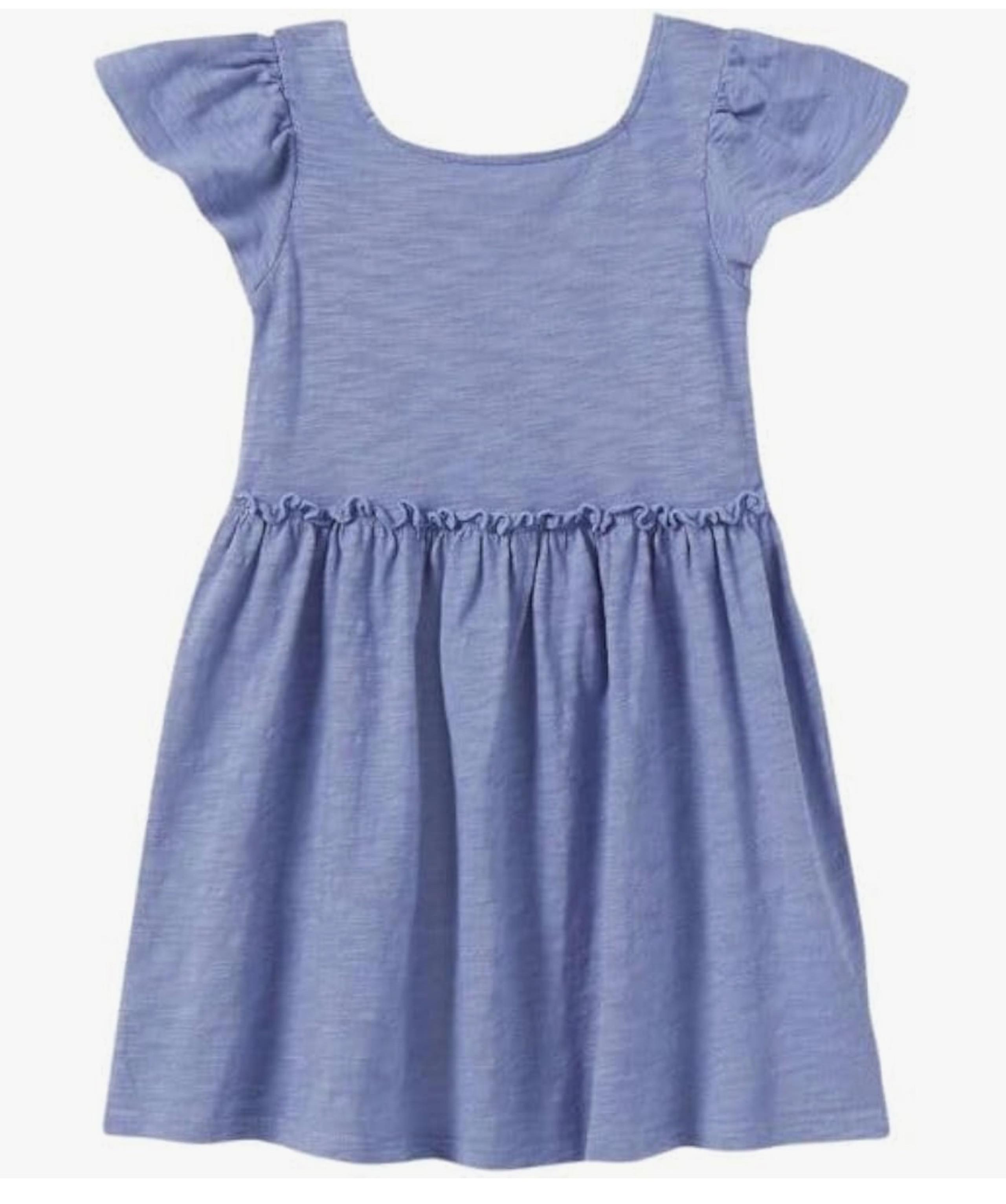 New Girls Cat & Jack Periwinkle Purple Summer Cotton Dress Size 2T