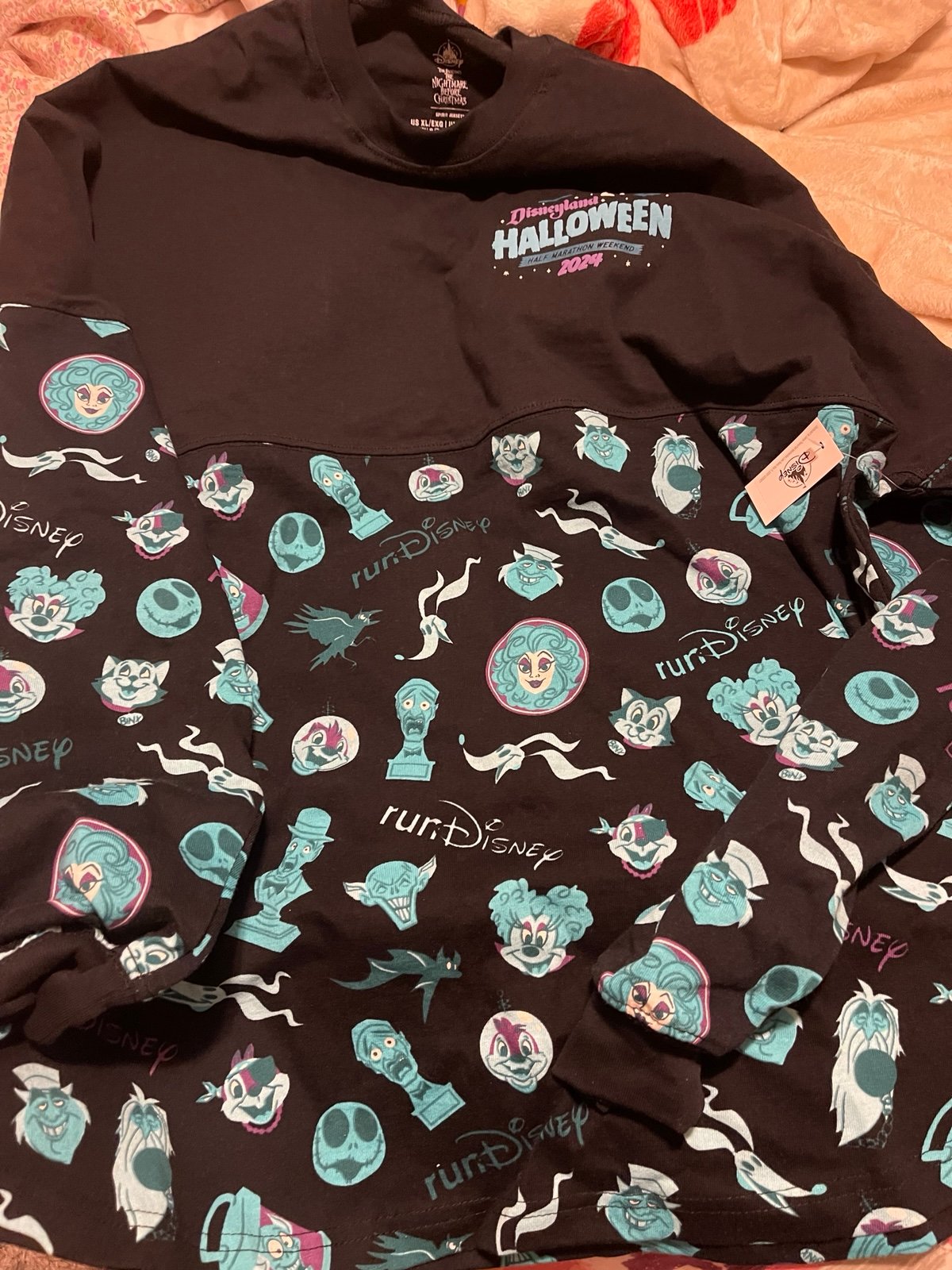 Disneyland Magic Key RunDisney Halloween Spirit Jersey XL