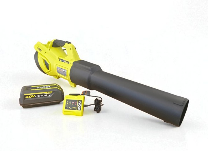 Ryobi 40V HP Brushless 650CFM 160MPH Leaf Blower W/Battery & Charger RY404014BTL