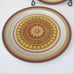 Vintage Berkeley House Valencia 1095 Japan Stoneware Chop Plates MCM Mandala