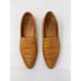 Patina Womens Shoes Brown Leather Flat Loafer Slip On Pointed Toe Classic US 8