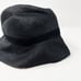 Mature Ha Womens Black Straw Boxed Hat Gross Grain Ribbon Summer Sun Paper Japan