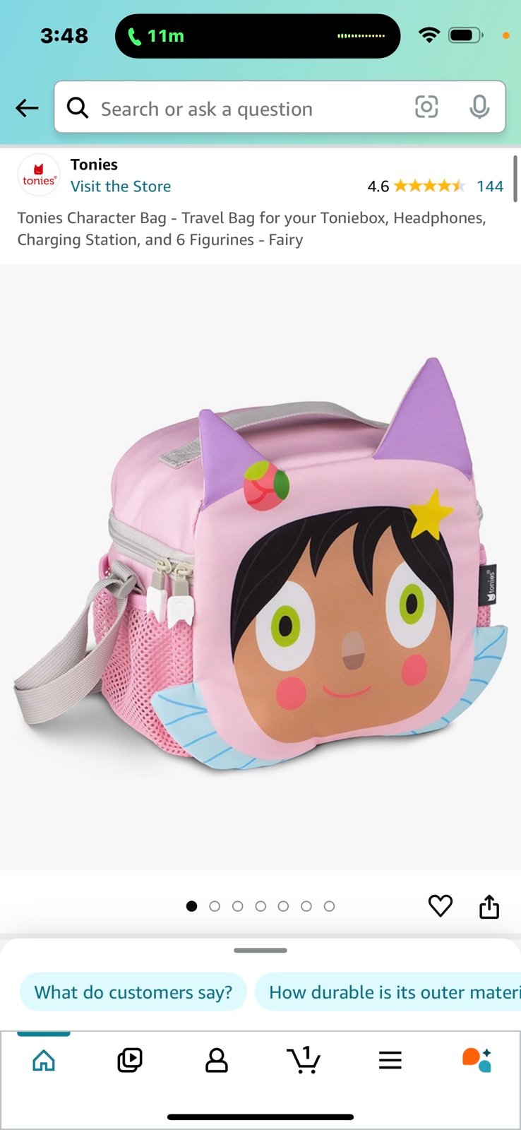 Toniebox Carrying Case- Fairy NIB