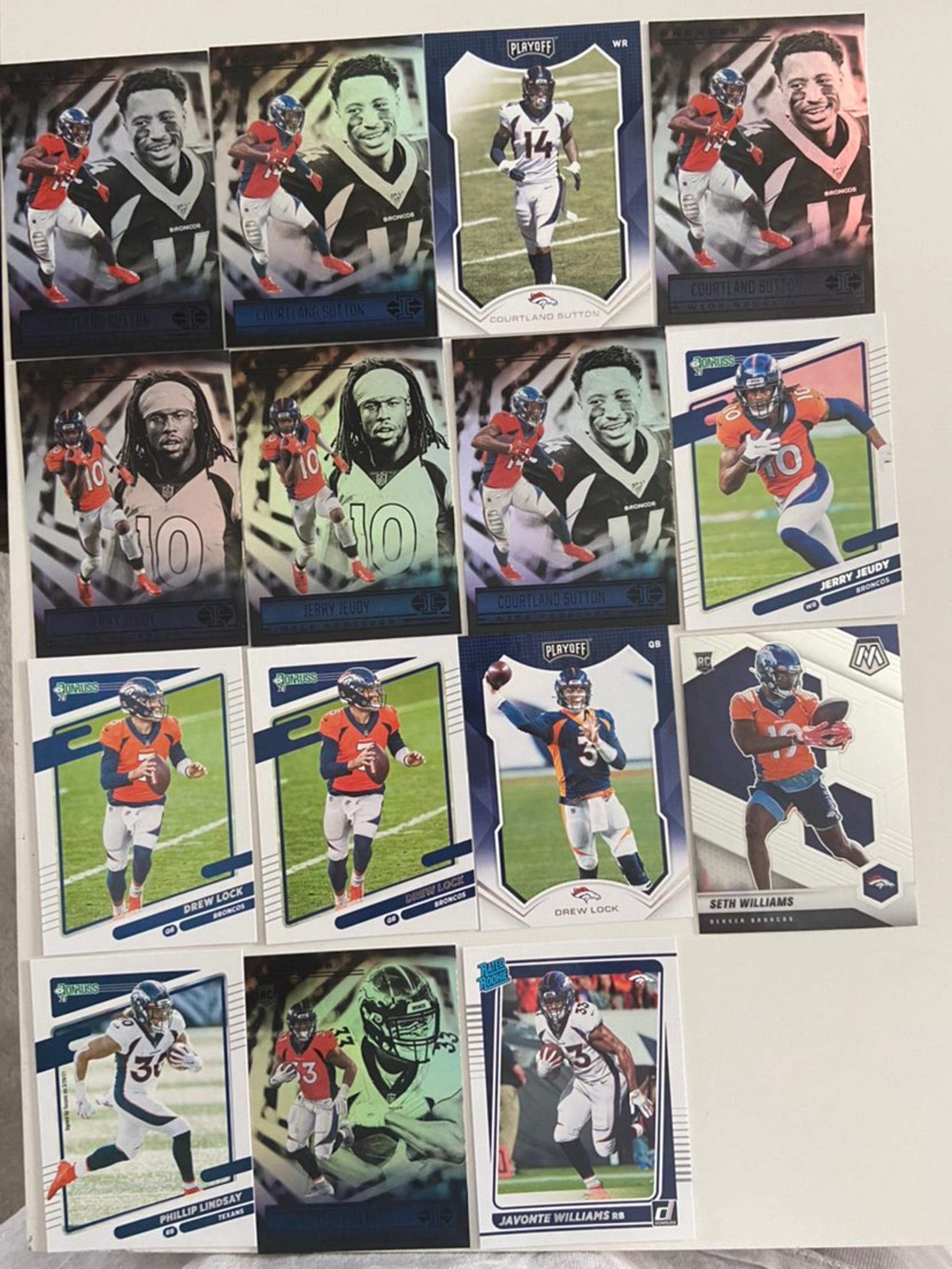 Denver Broncos NFL Card Lot