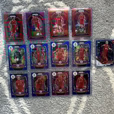 13 card numbered Liverpool lot prizm