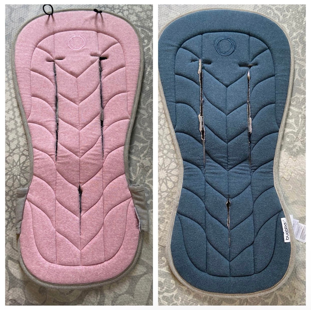 Reversible Stroller Seat Liner Pink/Blue - HTF Bugaboo Elements Limited Edition