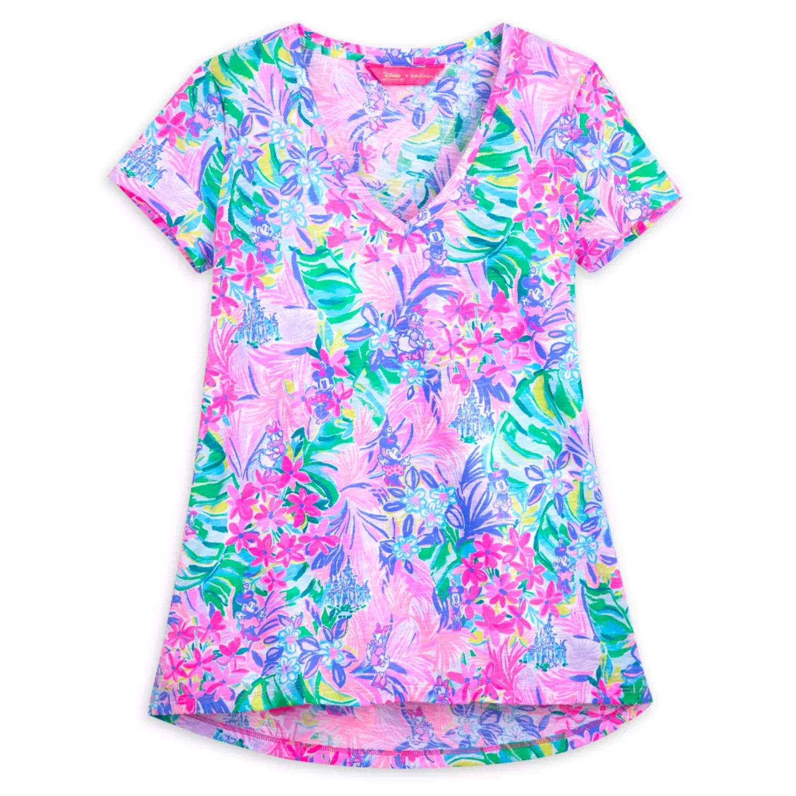 Disney Minnie Mouse and Daisy Duck Etta V-Neck T-Shirt by Lilly Pulitzer - Med