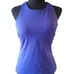Athleta padded blue halter sports top