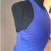 Athleta padded blue halter sports top