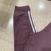 NWT ADIDAS WOMENS 2 PIECE TRACK SET JACKET AND SWEATPANTS PURPLE 3 STRIPE SZ MED