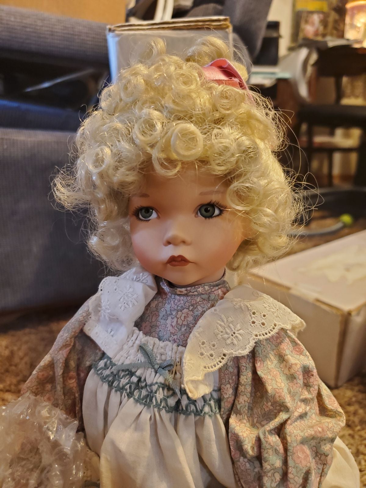 Mary, Mary Quite Contrary porcelain doll