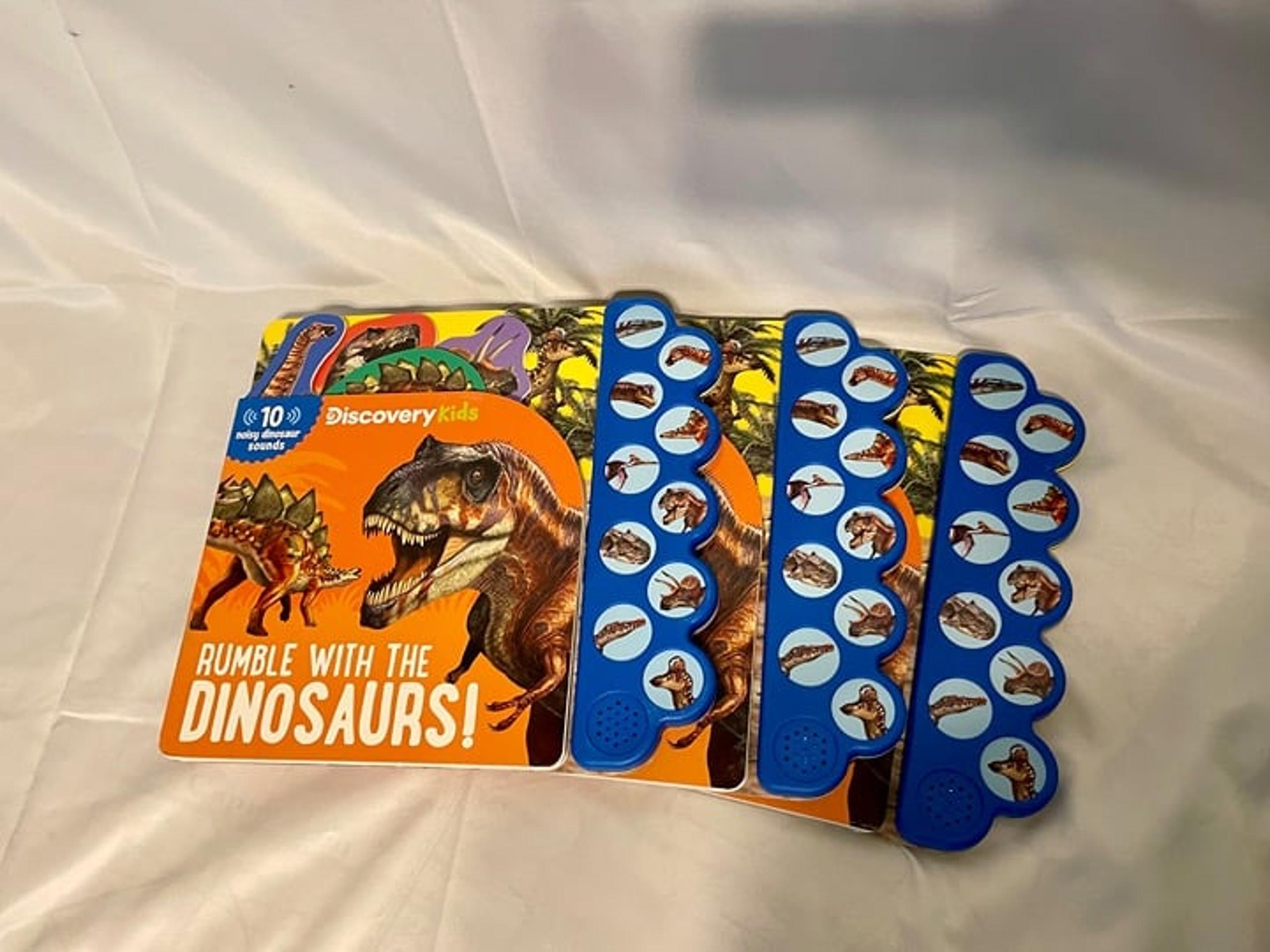 Discovery: Rumble with the Dinosaurs! (10-Button Sound Books) NEW Kids Book! x3